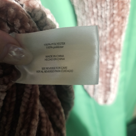 Orvis Women's Chenille Sweater - Rose Large EUC 21 PTP - Picture 5 of 5